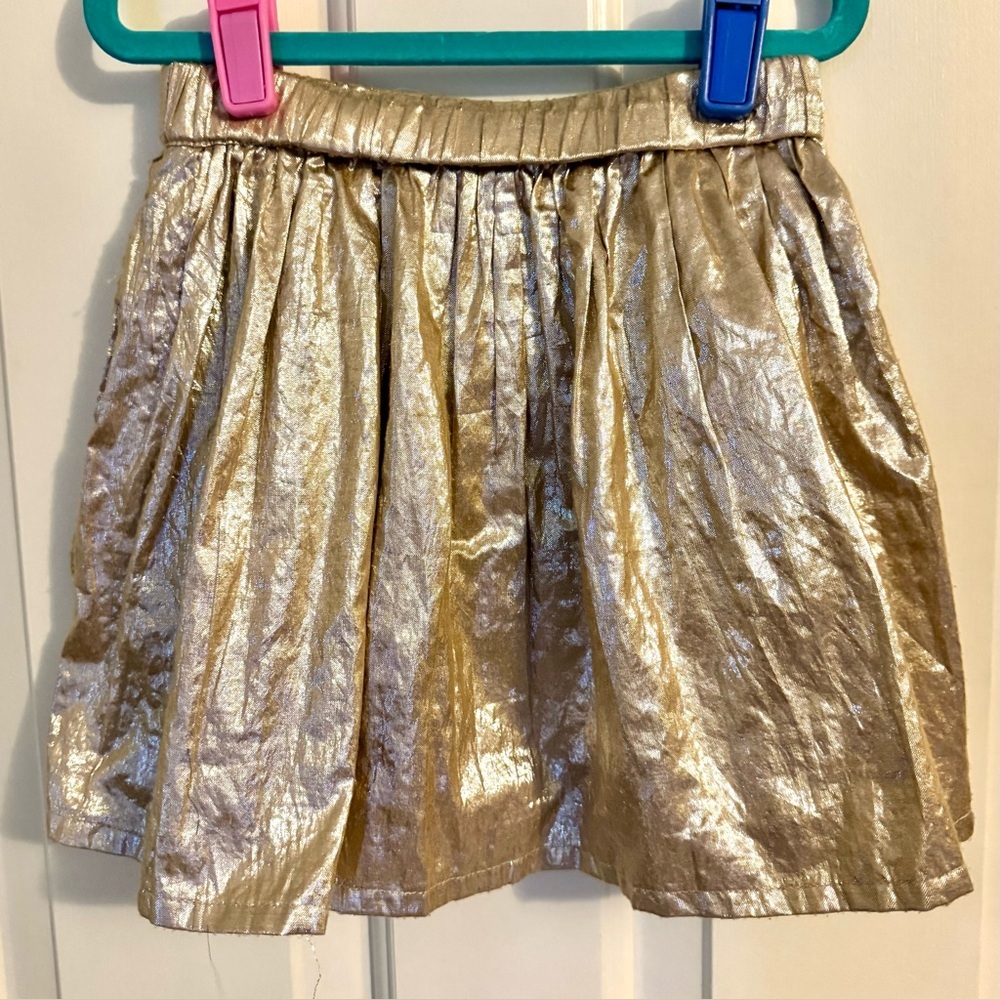 Mini Boden Sz 5-6Y Gold Party Skirt - Picture 5 of 7